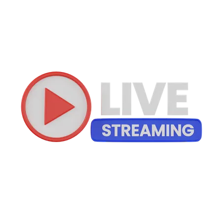 Live Streaming  3D Icon