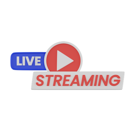 Live Streaming  3D Icon