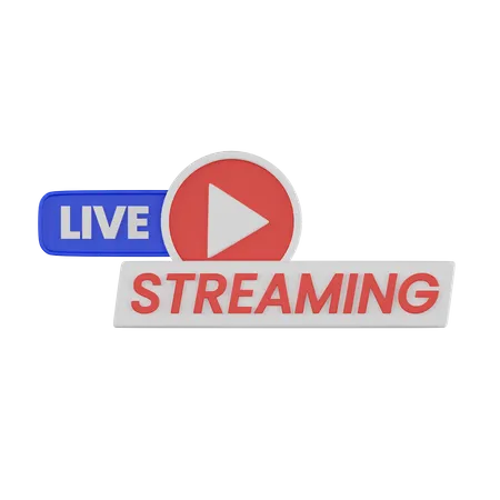 Live Streaming  3D Icon