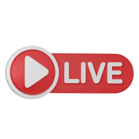 Live Streaming  3D Icon