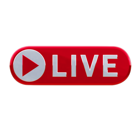 Live streaming  3D Icon