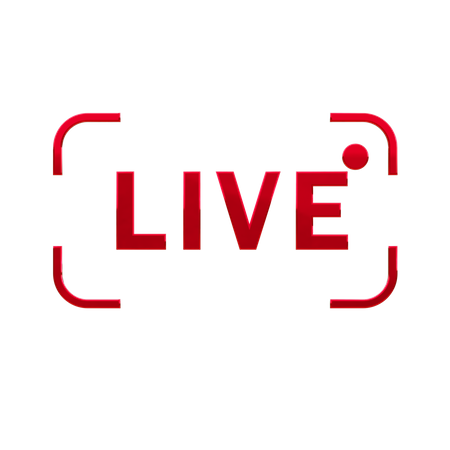 Live streaming  3D Icon