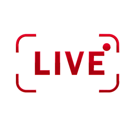 Live streaming  3D Icon