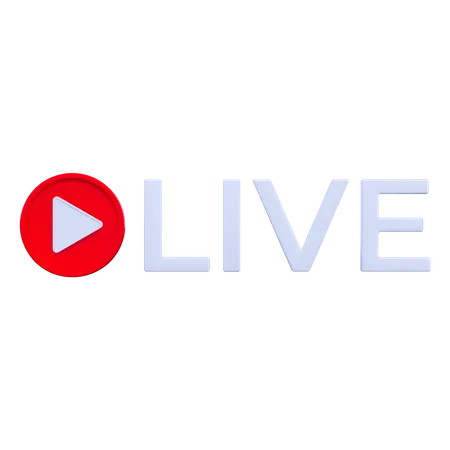 Live Streaming  3D Icon