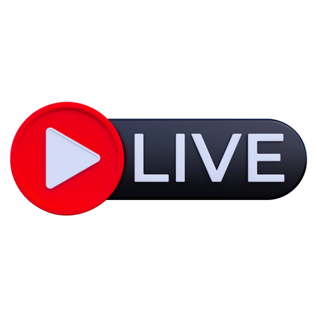 Live Streaming  3D Icon