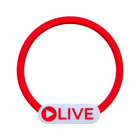 Live Streaming  3D Icon