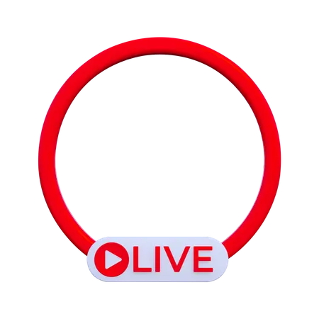 Live Streaming  3D Icon