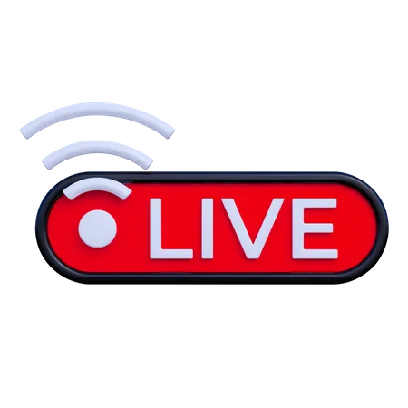 Live Streaming  3D Icon