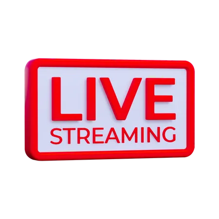 Live Streaming  3D Icon