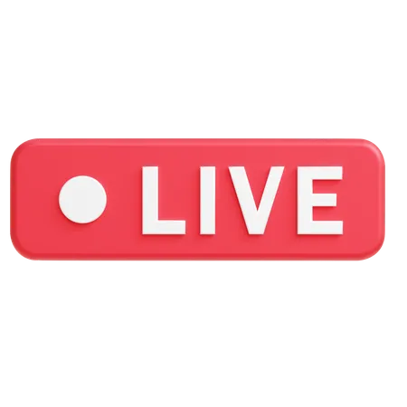 Live Streaming  3D Icon