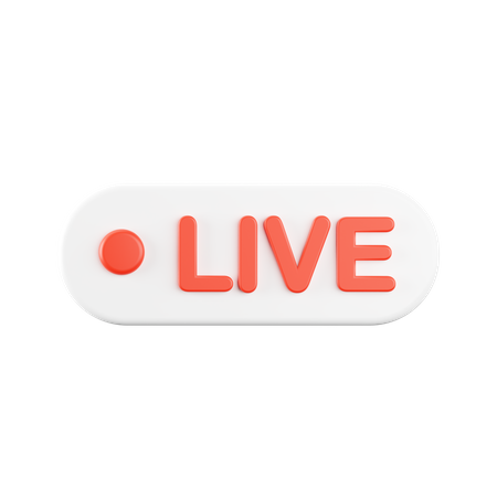 Live Streaming  3D Icon