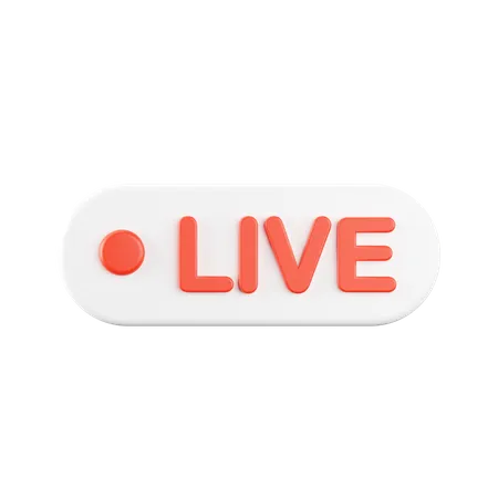 Live Streaming  3D Icon