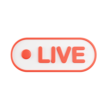 Live Streaming  3D Icon