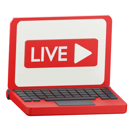 Live Streaming  3D Icon