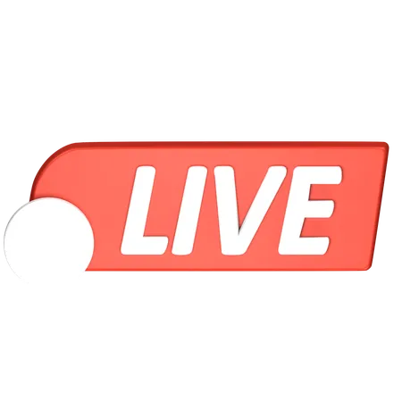 Live Streaming  3D Icon