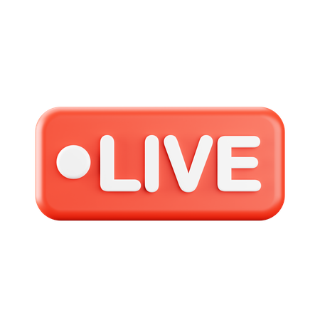 Live Streaming  3D Icon