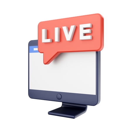 Live-Streaming  3D Icon