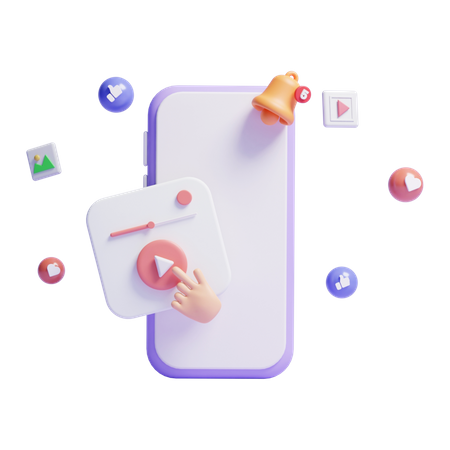 Live Streaming  3D Icon