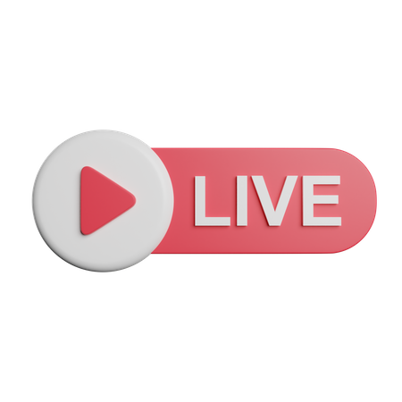 Live Streaming  3D Illustration