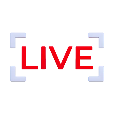 Live Streaming 3D Icon