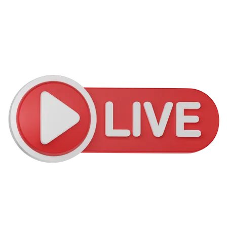 Live Streaming 3 D Illustration 3D Icon