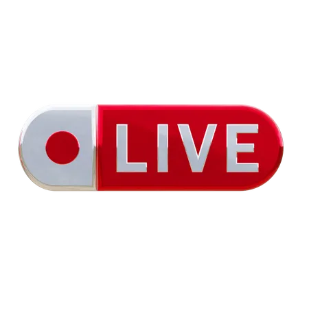 Live streaming 3D Icon