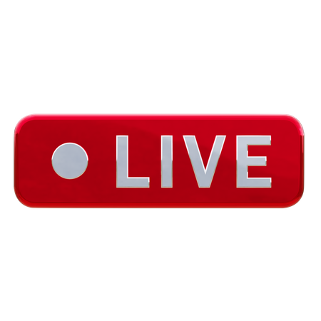 Live streaming 3D Icon