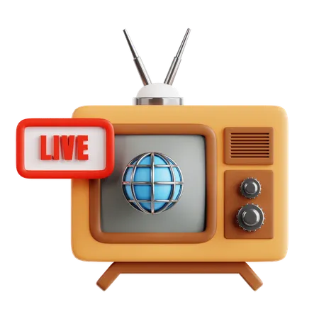 Live-Übertragung  3D Icon