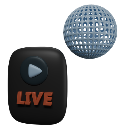 Live Video  3D Icon