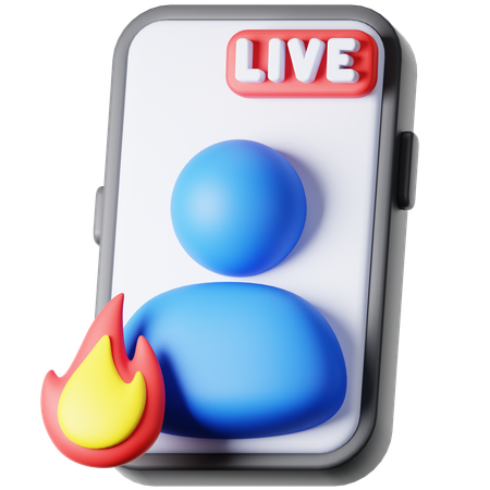 Live-Video  3D Icon