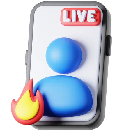 Live-Video  3D Icon