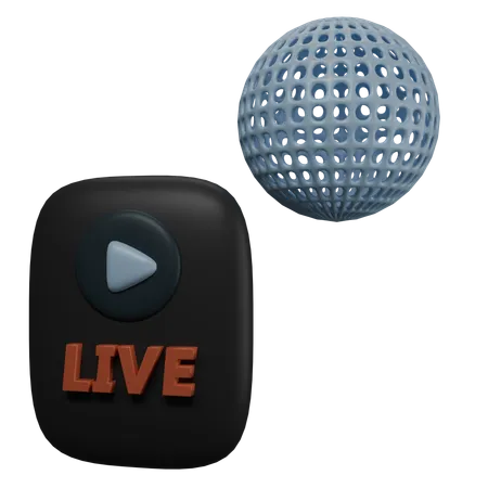 Live Video  3D Icon