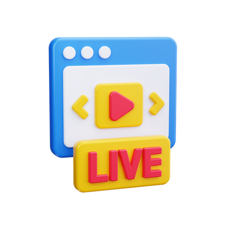 Live Video  3D Icon