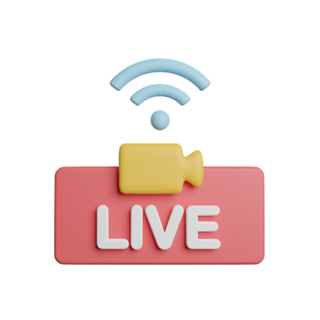 Live Video  3D Icon