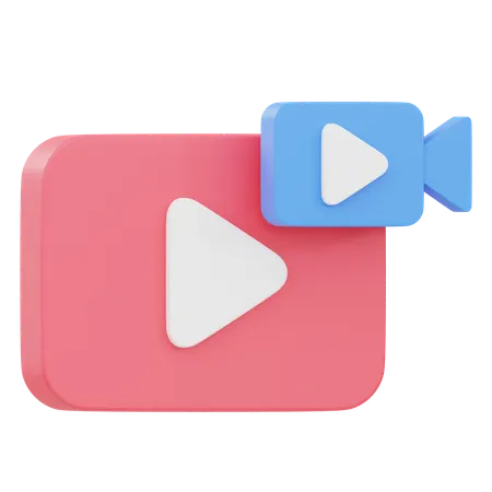 Live Video  3D Icon