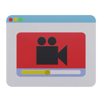 Live Video  3D Icon