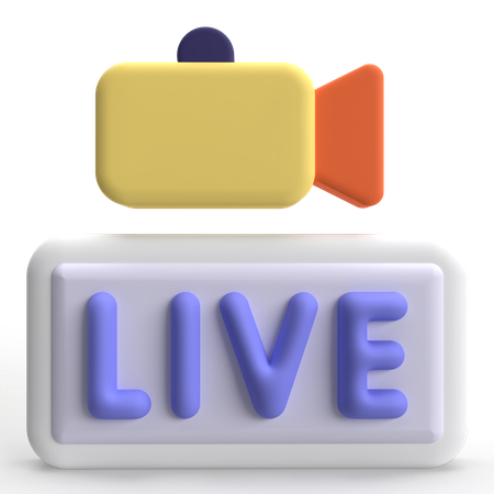Live Video  3D Icon