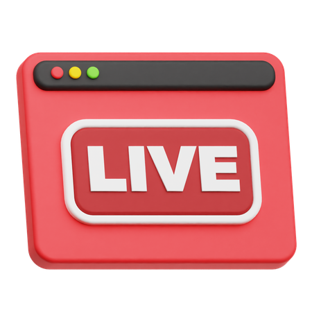 Live Website  3D Icon