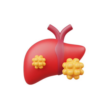 Liver Cancer  3D Icon