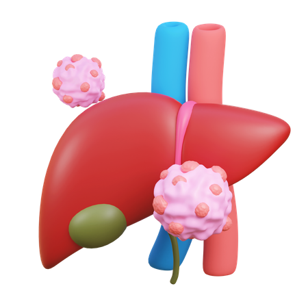 Liver cancer 3D Icon