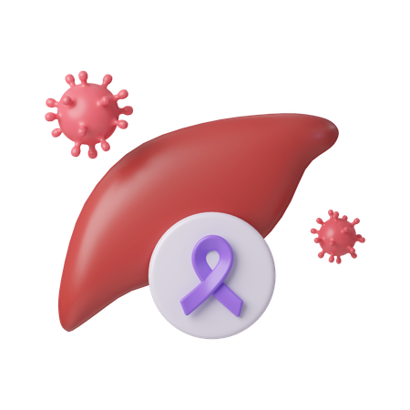 Liver Cancer Awareness  3D Icon