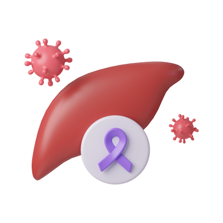 Liver Cancer Awareness  3D Icon