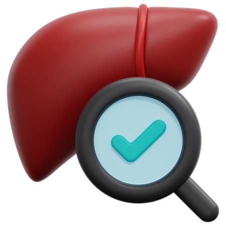 Liver Checkup  3D Icon