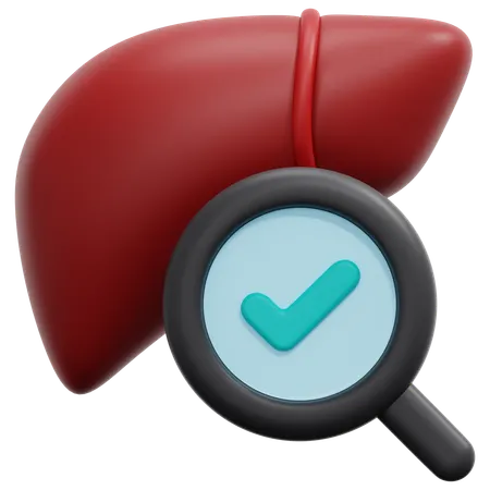 Liver Checkup  3D Icon