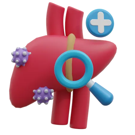 Liver Function Test  3D Icon