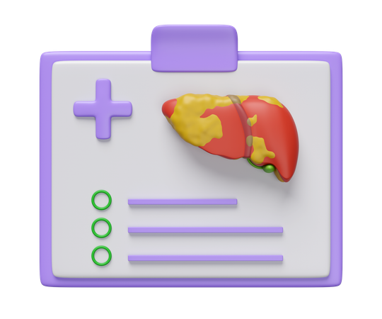 Liver Report  3D Icon