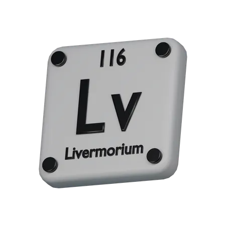 Livermorium  3D Icon