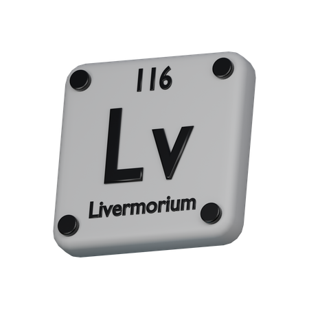 Livermorium  3D Icon