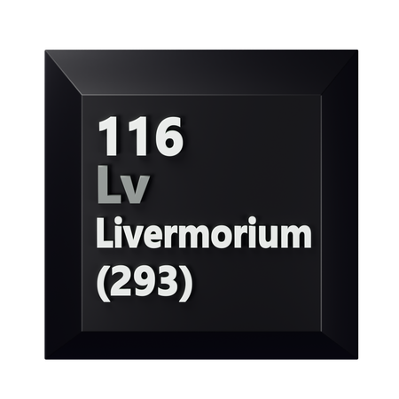 Livermorium  3D Icon