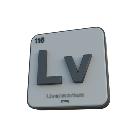 Livermorium  3D Illustration